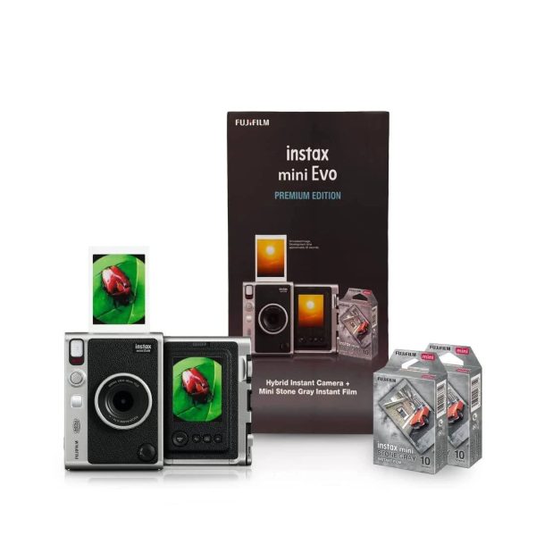 Fujifilm Instax Mini Evo Instant Film Camera (Black) with 20 Films + 32GB Card - MadeInUSA - Image 2