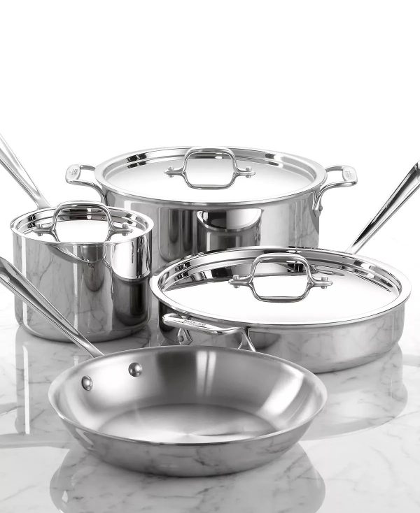 All-Clad Stainless Steel 7 Piece Cookware Set - MadeInUSA - Image 5