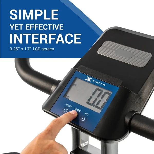 XTERRA Fitness FB160 Compact Folding Stationary Bike with Heart Rate Sensors and Large Padded Seat - MadeInUSA - Image 3