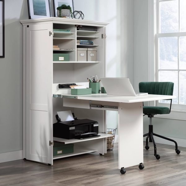 Sauder Select Craft & Sewing Armoire in Soft White - MadeInUSA - Image 2