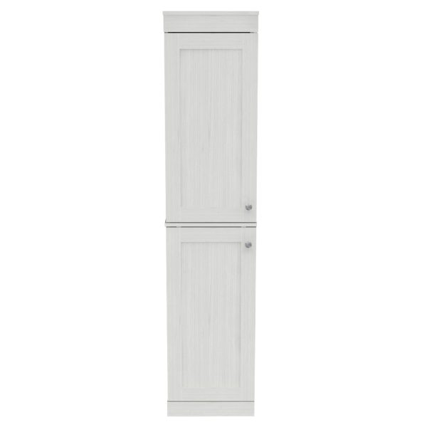Inval Shaker-Style 4-Piece 95"W Buffet Storage Cabinet System, Washed Oak - MadeInUSA - Image 7