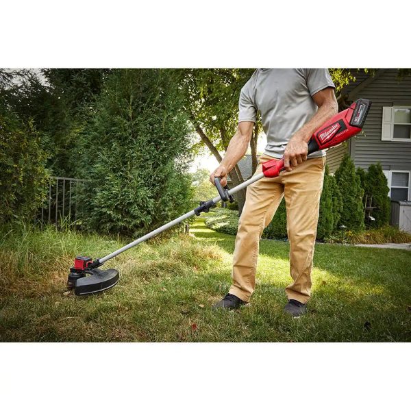 Milwaukee 282821272420272620 M18 18 V Lithium Ion Brushless Cordless String Trimmer, M18 FUEL Blower and M18 FUEL Hedge Trimmer 6.0Ah Kit 3 Tool - MadeInUSA - Image 6