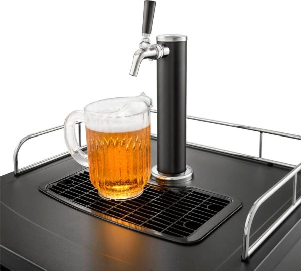 Insignia 1-Tap Beverage Cooler Kegerator - 5.6 cu ft - Stainless Steel - MadeInUSA - Image 6