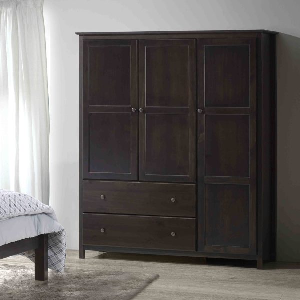 Grain Wood Furniture Sheila Armoire; Walnut - MadeInUSA - Image 9