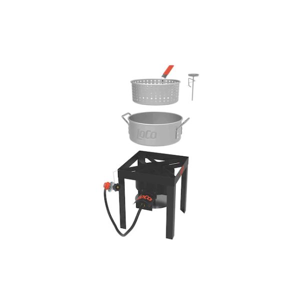 LoCo COOKERS LCFF 10Quart Deep Fryer, Silver - MadeInUSA - Image 7