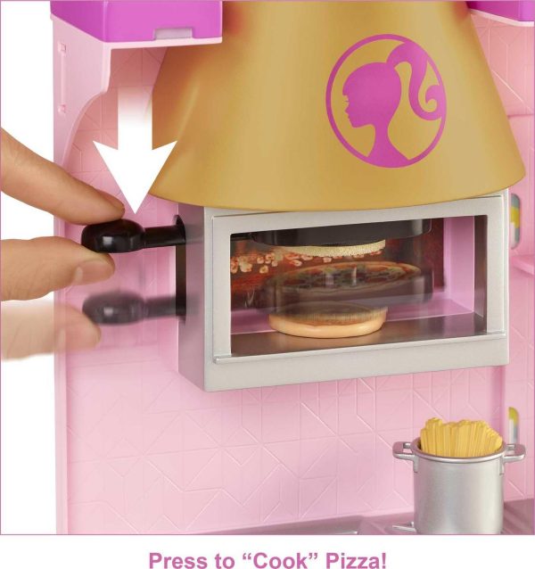 Barbie Cook a n Grill Restaurant Playset with 30+ Pieces, Gift for 3 to 7 Year Olds - Image 4