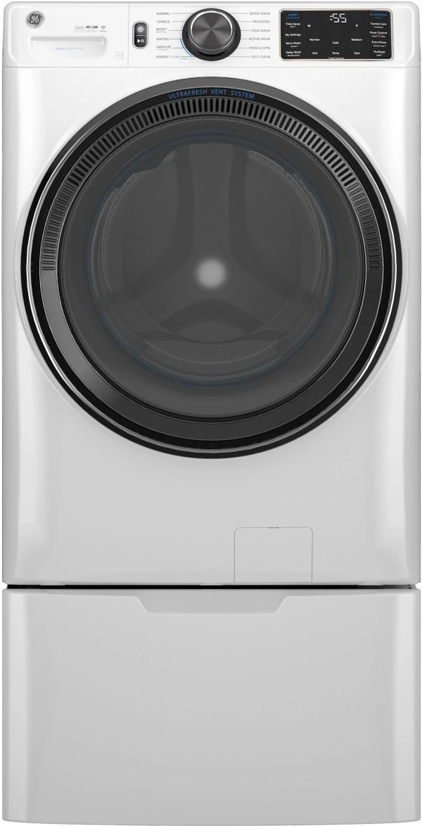 GE GFW655SSVWW 5.0 Cu. ft. Capacity Smart Front Load Steam Washer with SmartDispense - MadeInUSA - Image 6