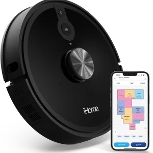 iHome AutoVac Nova S1 Robot Vacuum with LIDAR Navigation, 150 Min Runtime, 2700pa Suction - MadeInUSA