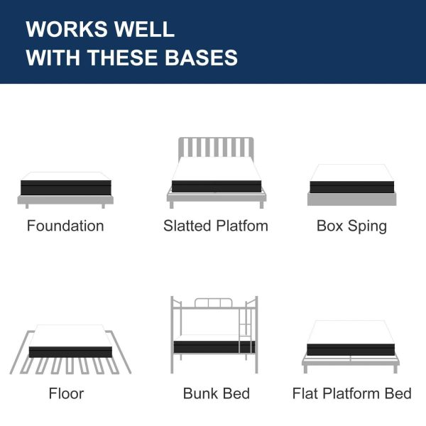 Stiku 12 inch Medium Euro Top Memory Foam Hybrid Mattress in A Box - King - Firm - MadeInUSA - Image 6