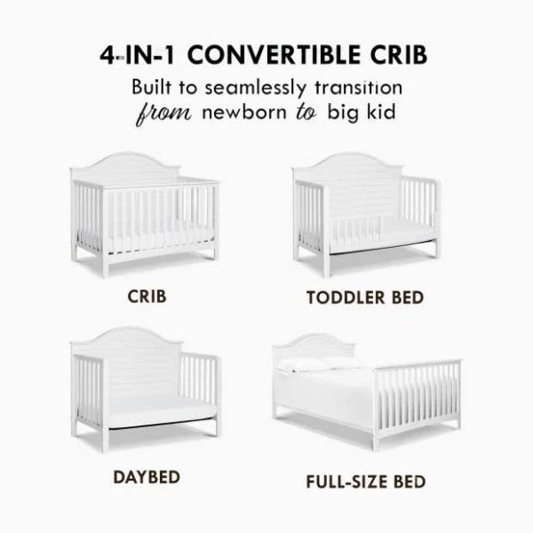 Carter's by DaVinci Nolan 4-in-1 Convertible Crib - Light Sage - MadeInUSA - Image 5