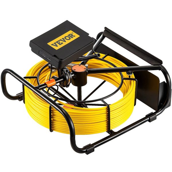 VEVOR Sewer Camera, 32.8ft 4.3-in Screen, Pipeline Inspection Camera with DVR Function and Snake Cable, Waterproof IP68 Borescope w/LED Lights - MadeInUSA - Image 3