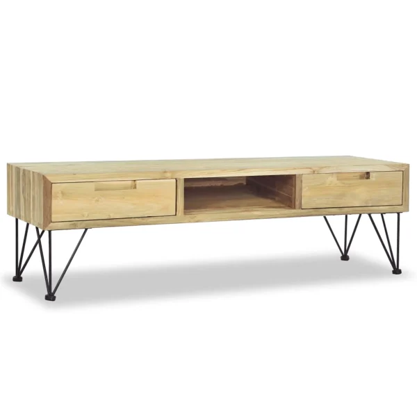 Tomshoo TV Cabinet 47.2"x13.8"x13.8"Solid Teak - MadeInUSA - Image 2