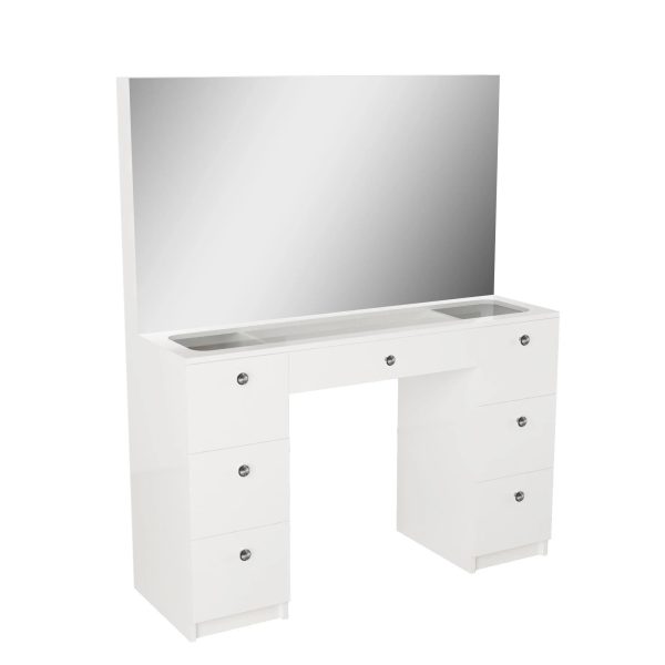 Boahaus Venus Modern Vanity Desk Ser, Black Finish, for Bedroom - MadeInUSA - Image 10