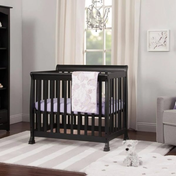 DaVinci Kalani 2-in-1 Convertible Mini Crib, Ebony, Twin - MadeInUSA - Image 2