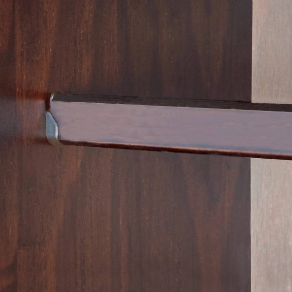 Palace Imports 5643 Flexible Mocha Solid Wood Wardrobe - MadeInUSA - Image 5