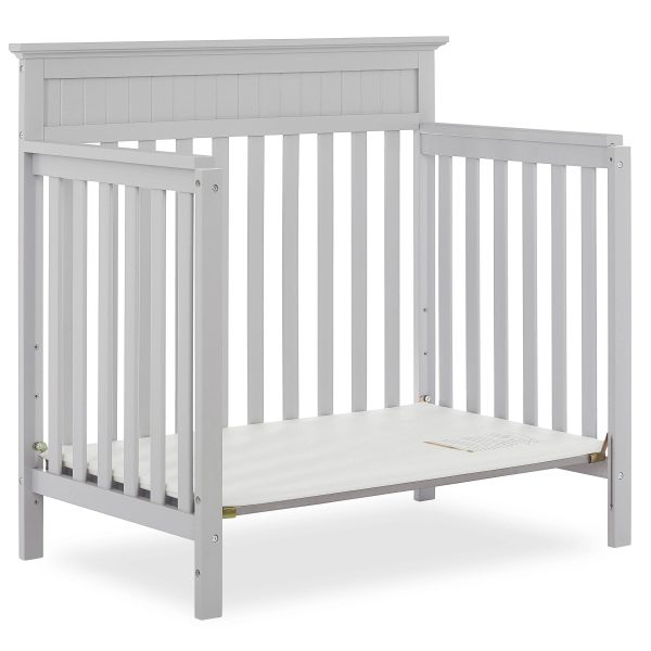 Dream On Me Harbor 4-in-1 Convertible Mini Crib in Pebble Grey - MadeInUSA - Image 3