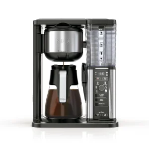 Ninja CM300 Hot & Iced Coffee Maker, Single Serve Coffee Maker, Drip Coffee, Stainless, Glass Carafe - MadeInUSA