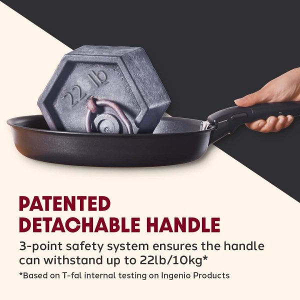 T-Fal Ingenio Expertise Aluminum Nonstick 13-Piece Cookware Set - Black - MadeInUSA - Image 8