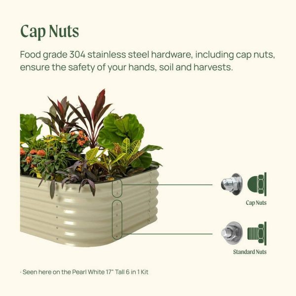 Self-Watering Garden Bed | Vego Garden, Pearl White / 2 x 4 ft - MadeInUSA - Image 10