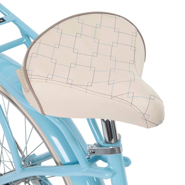 Huffy 24 in. Girls nel Lusso Women's Classic Beach Cruiser Bike, Light Blue - MadeInUSA - Image 9