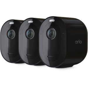 Arlo - Pro 4 Spotlight Camera, 3 Pack - VMC4350B - Black - MadeInUSA