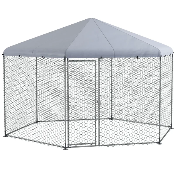 PawHut 13.1 ft x 11.4 ft Chicken Coop for 10-15 Chickens, Ducks, Rabbits - MadeInUSA