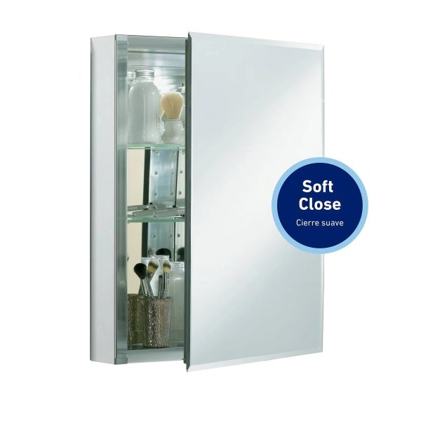 Kohler 20-in x 26.125-in Surface/Recessed Mount Mirrored Soft Close Medicine Cabinet - MadeInUSA - Image 7
