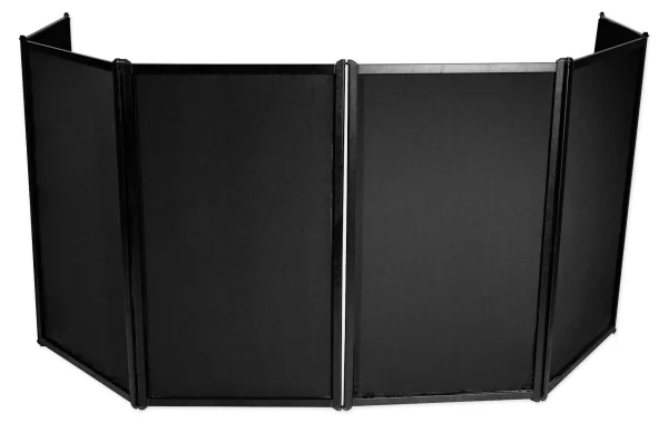 Rockville RFAAC DJ Event Facade 6-Panel Light Metal Frame Booth+Travel Bag+Scrim - MadeInUSA