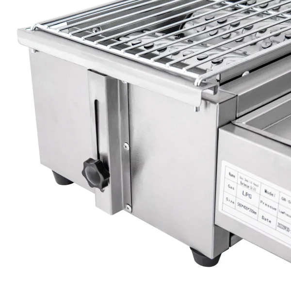 ZhdnBhnos 4-Burner BBQ Propane Gas Grill Stainless Steel Outdoor Camping Picnic Roast Smokeless Grill Portable Barbecue Griddle - MadeInUSA - Image 7