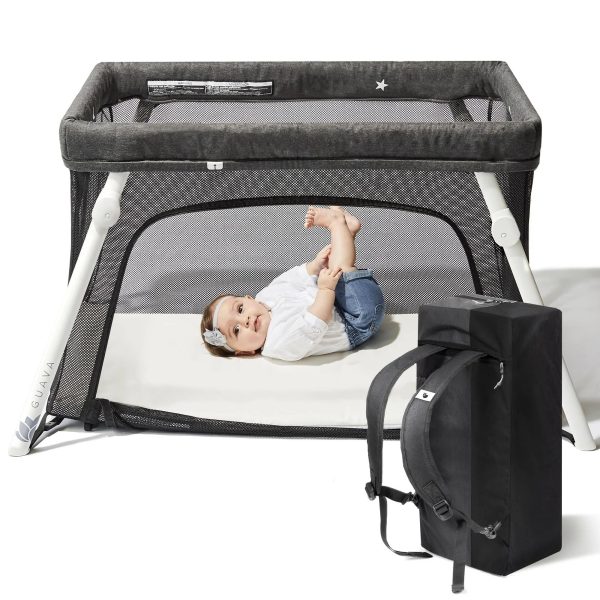 Lotus Travel Crib - Backpack Portable, Lightweight, Easy to Pack Play-Yard - MadeInUSA