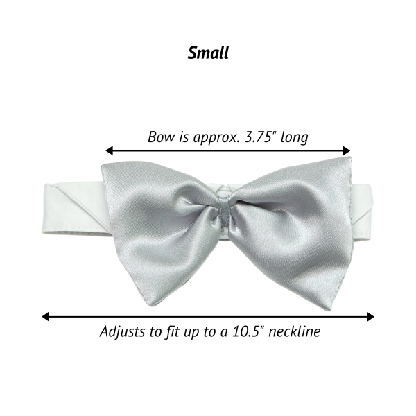 Midlee Satin Bow Tie Dog Wedding Collar - Image 6