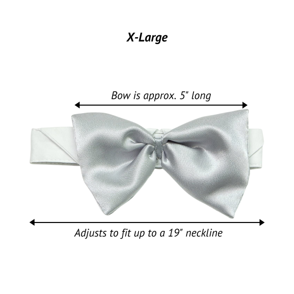 Midlee Satin Bow Tie Dog Wedding Collar - Image 5