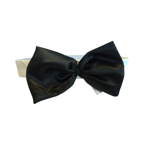 Midlee Satin Bow Tie Dog Wedding Collar - Image 3