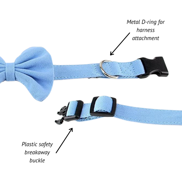 Midlee Bow Tie Dog Collar Canvas - Image 4