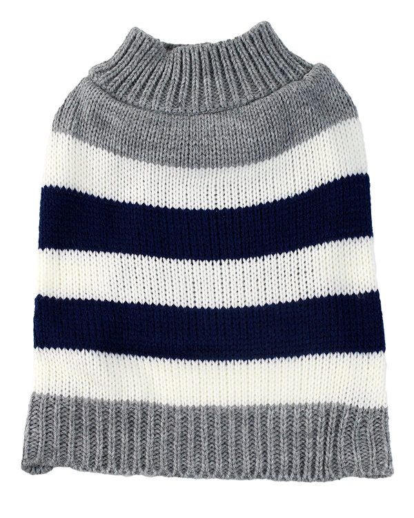 Midlee Striped Colorblock Dog Sweater - Image 10