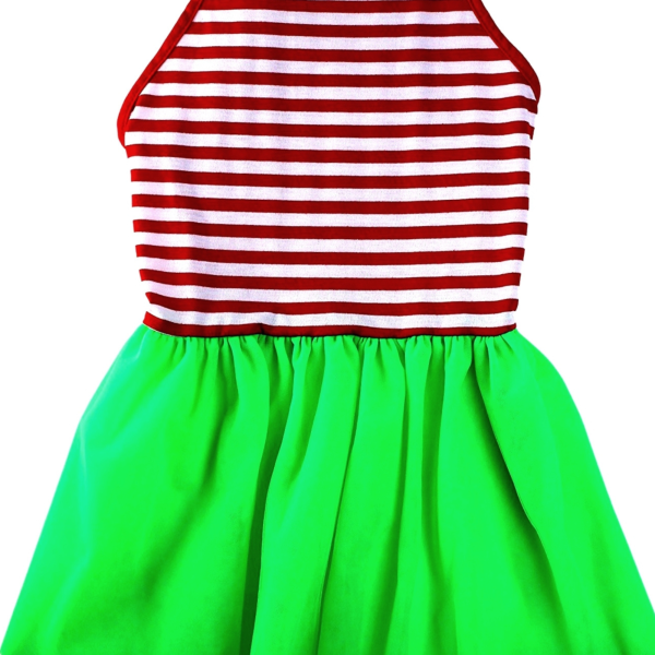 Midlee Christmas Stripe Tutu Large Dog Dress - Image 4